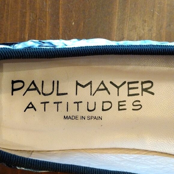 Paul Mayer “Attitudes" Ballet Flats, Size 7.5, Black & Silver * FIRM PRICE * - Picture 7 of 10